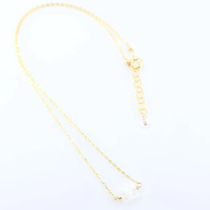 Single Rectangle Gemstone Necklace J.Mills Studio