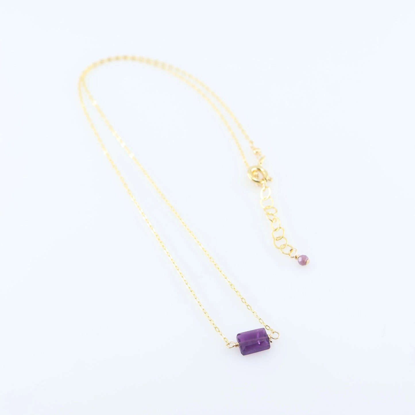 Single Rectangle Gemstone Necklace J.Mills Studio