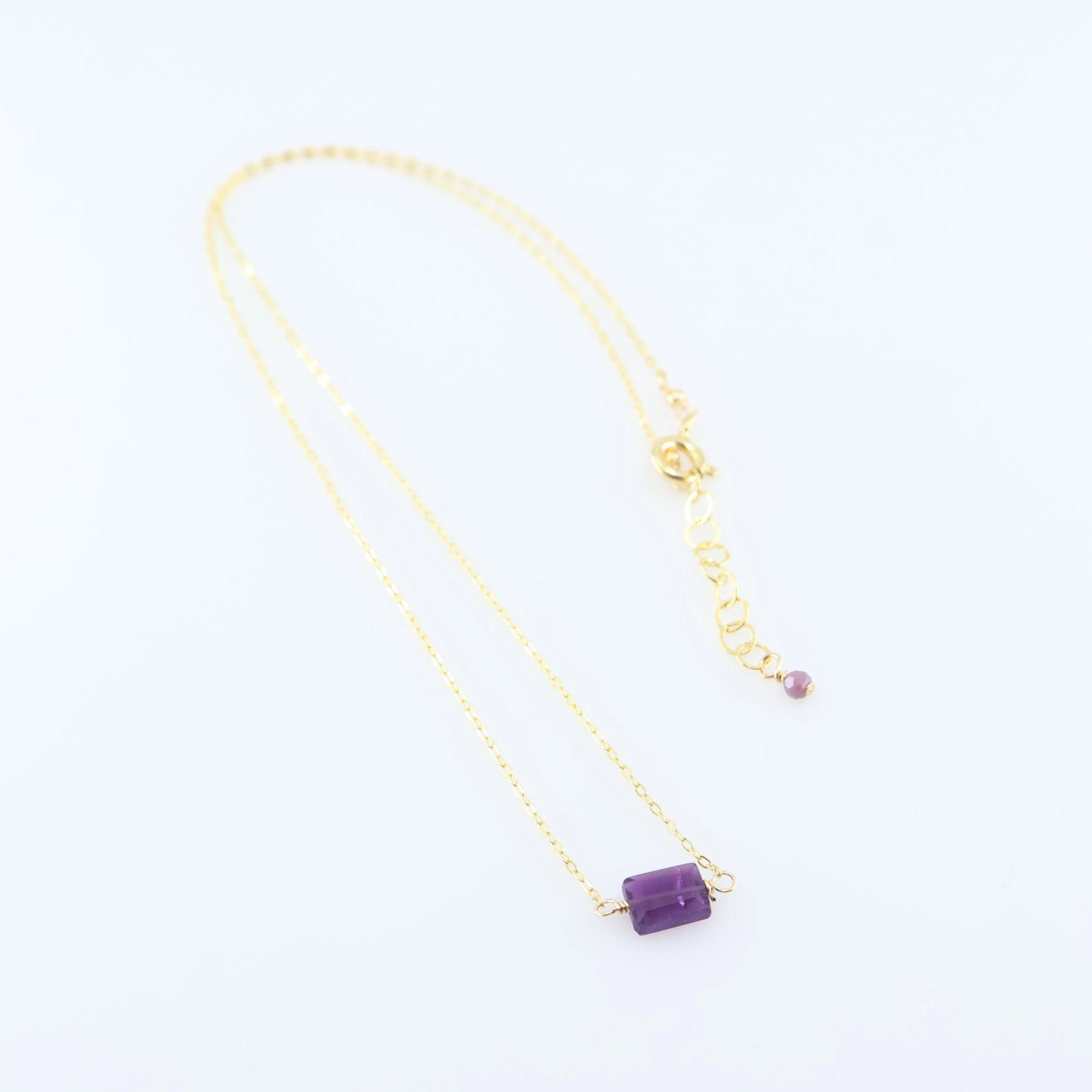Single Rectangle Gemstone Necklace J.Mills Studio