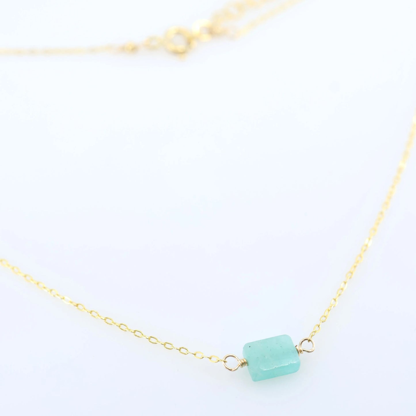 Single Rectangle Gemstone Necklace J.Mills Studio