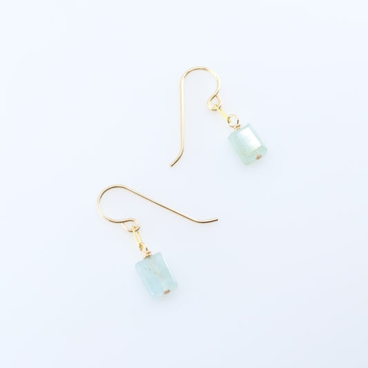 Single Rectangle Gemstone Earrings J.Mills Studio