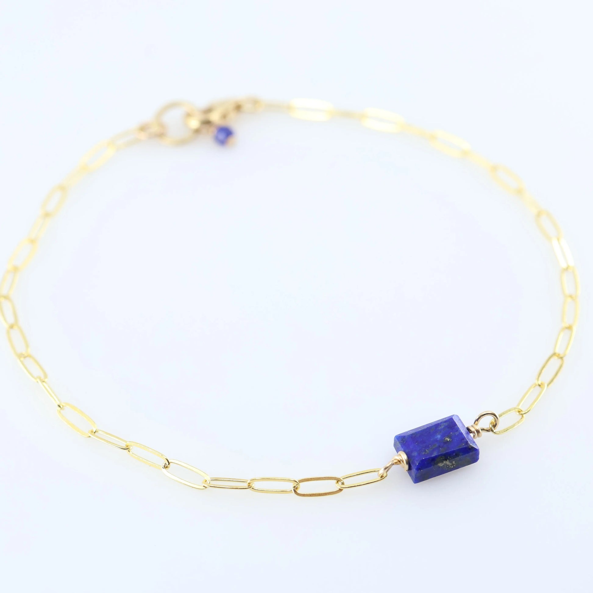 Single Rectangle Cut Gemstone Bracelet J.Mills Studio