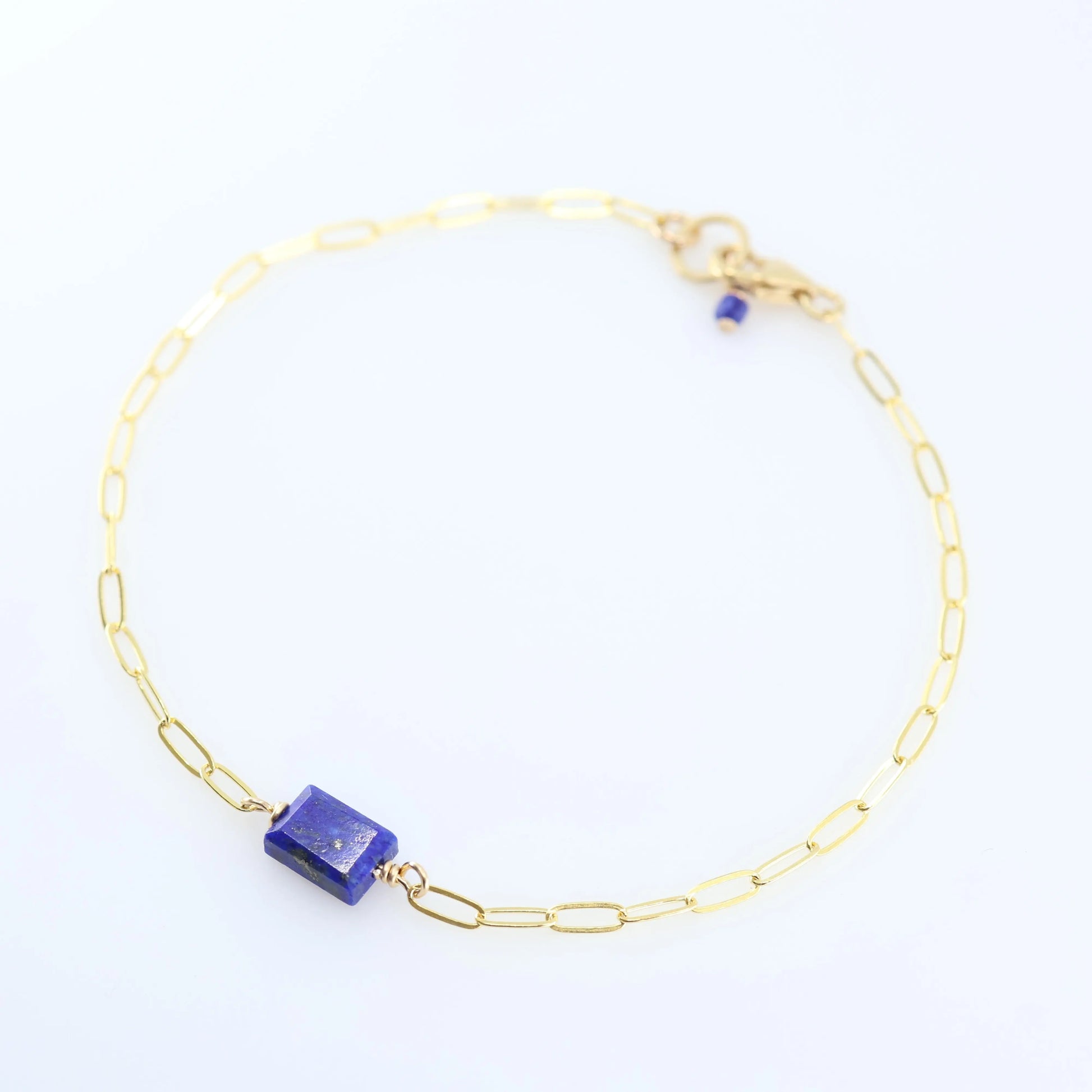 Single Rectangle Cut Gemstone Bracelet J.Mills Studio