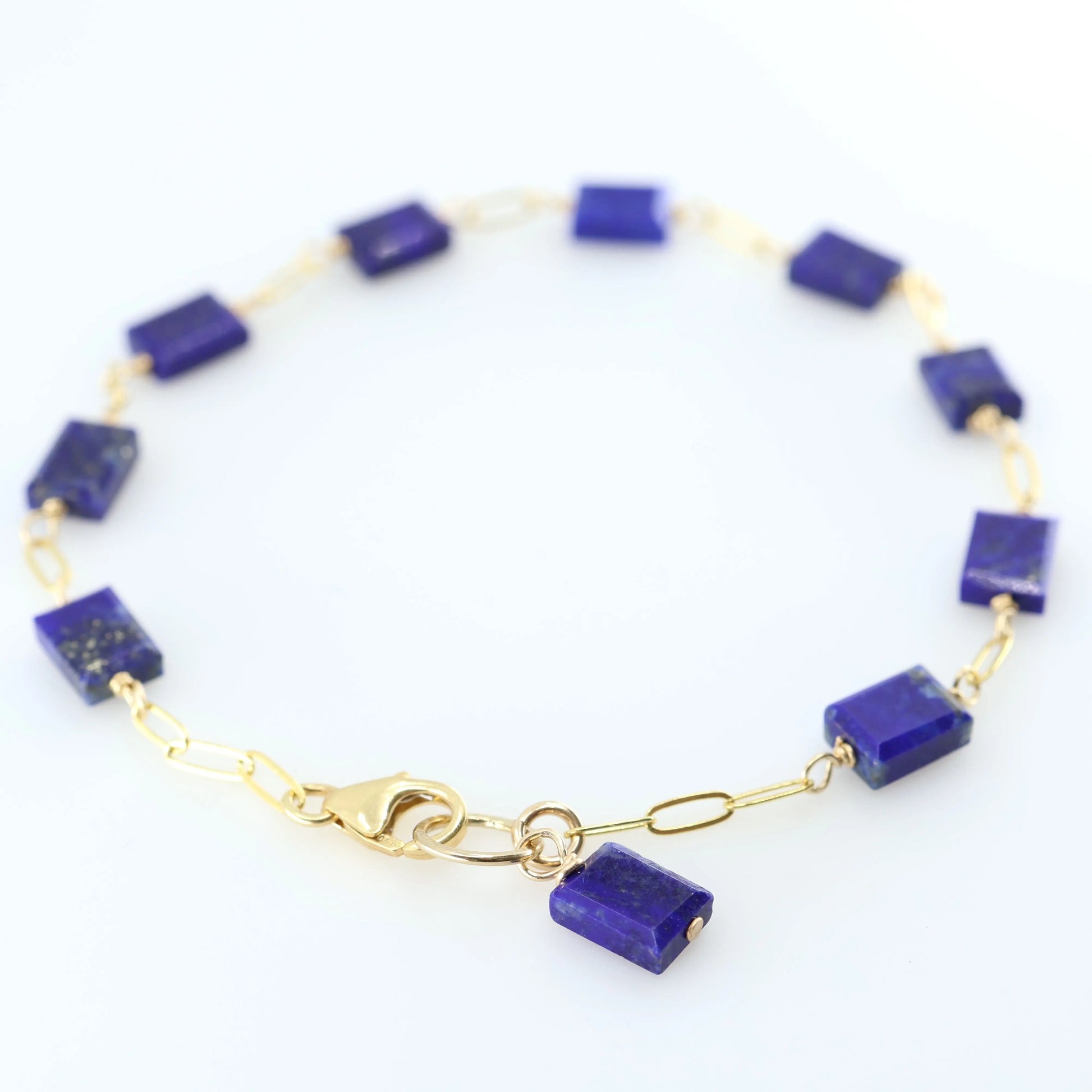 Small Rectangle Cut Lapis Lazuli Bracelet J.Mills Studio