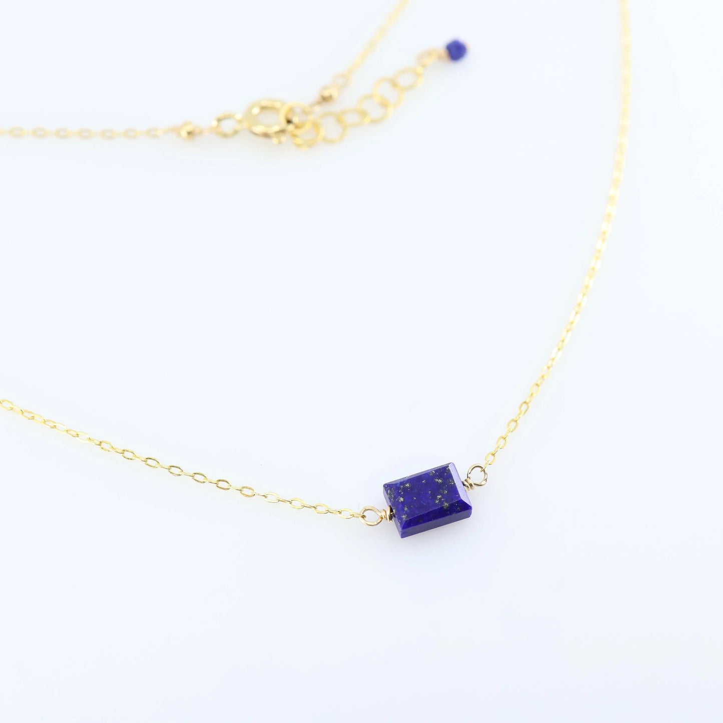 Single Rectangle Gemstone Necklace J.Mills Studio
