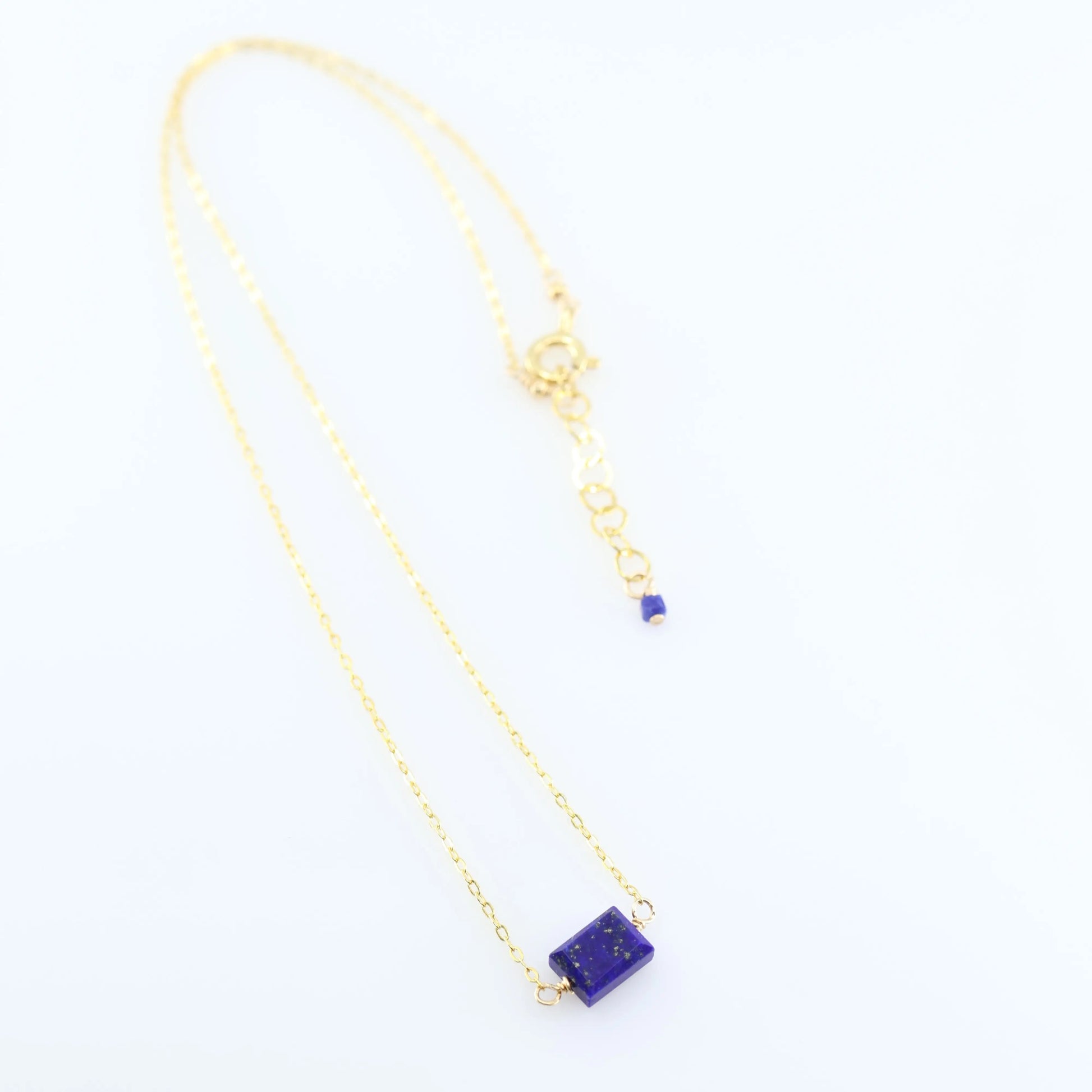 Single Rectangle Gemstone Necklace J.Mills Studio