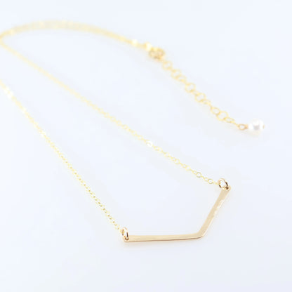 Forged "V" Necklace J.Mills Studio
