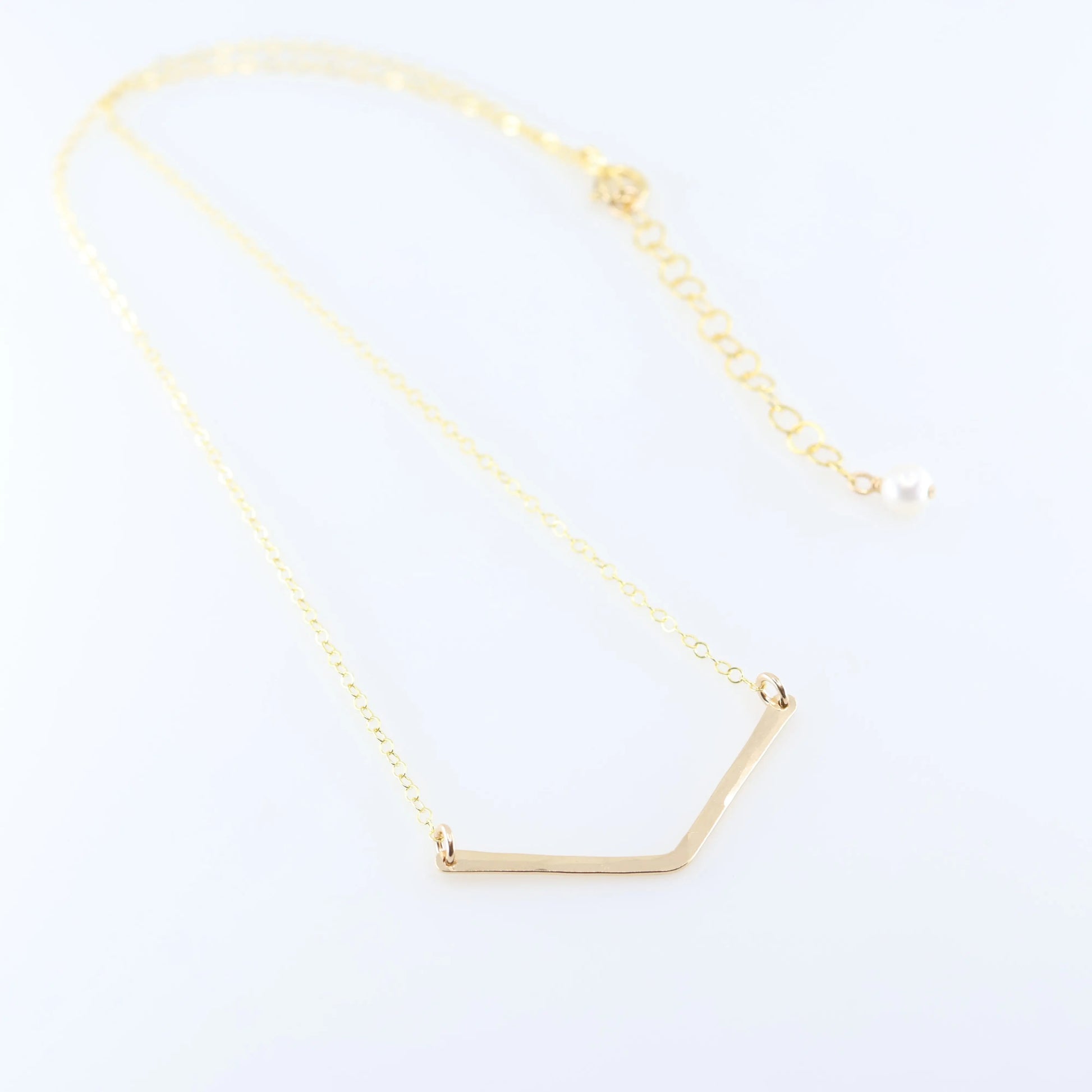 Forged "V" Necklace J.Mills Studio