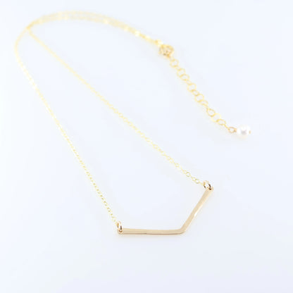 Forged "V" Necklace J.Mills Studio