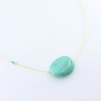 Single Kingman Turquoise Necklace J.Mills Studio