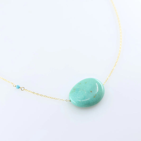 Single Kingman Turquoise Necklace J.Mills Studio