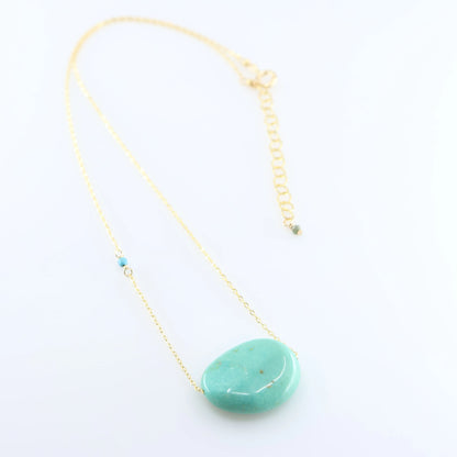 Single Kingman Turquoise Necklace J.Mills Studio
