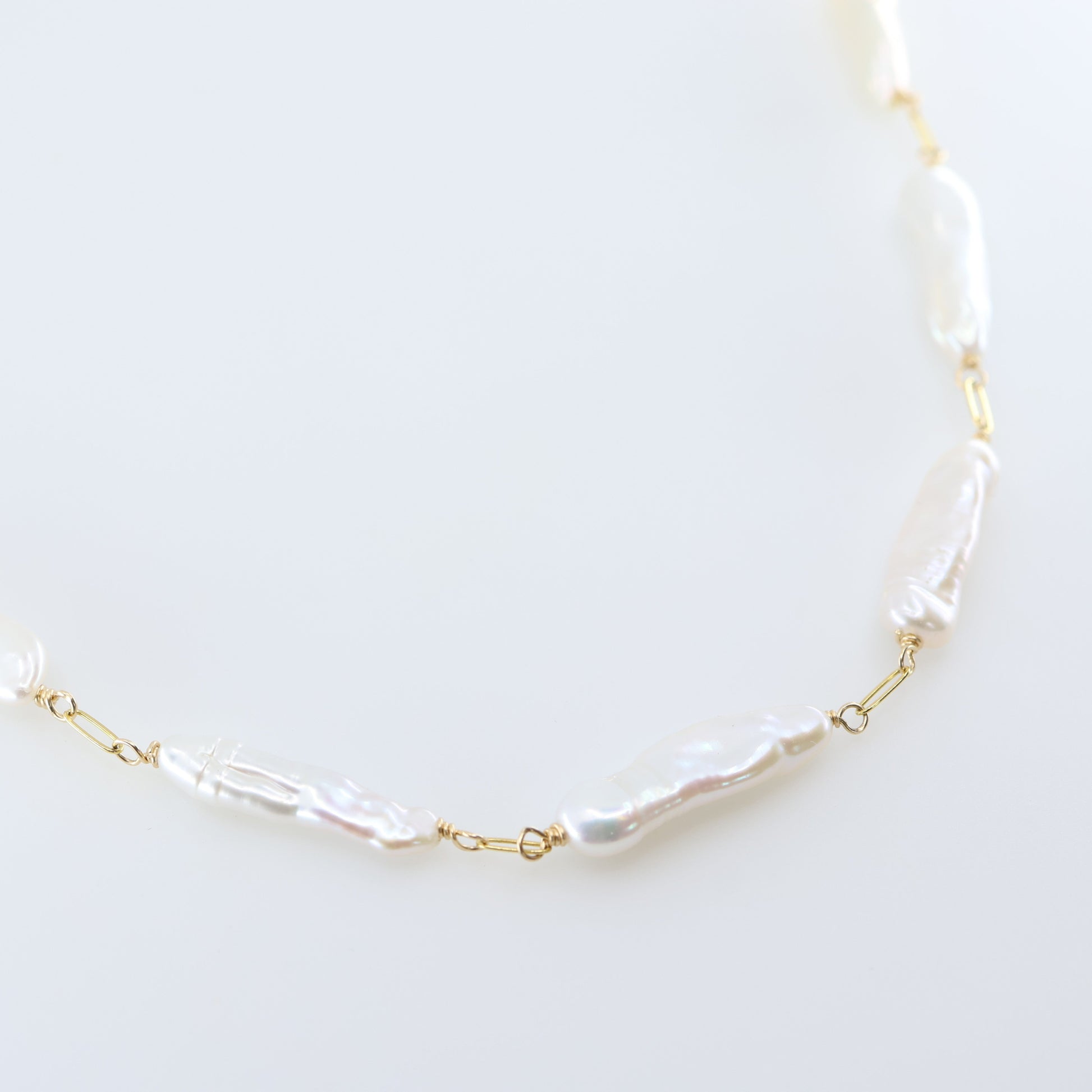 Freshwater Biwa Pearl Necklace J.Mills Studio