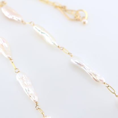 Freshwater Biwa Pearl Necklace J.Mills Studio