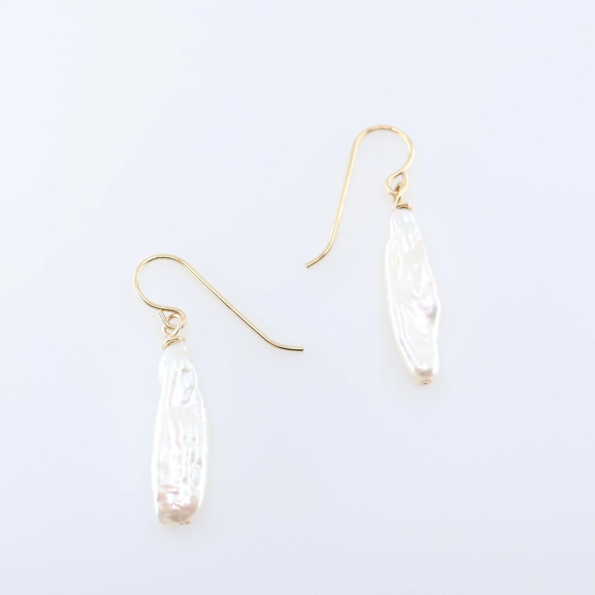 Freshwater Biwa Pearl Cascade Earrings J.Mills Studio
