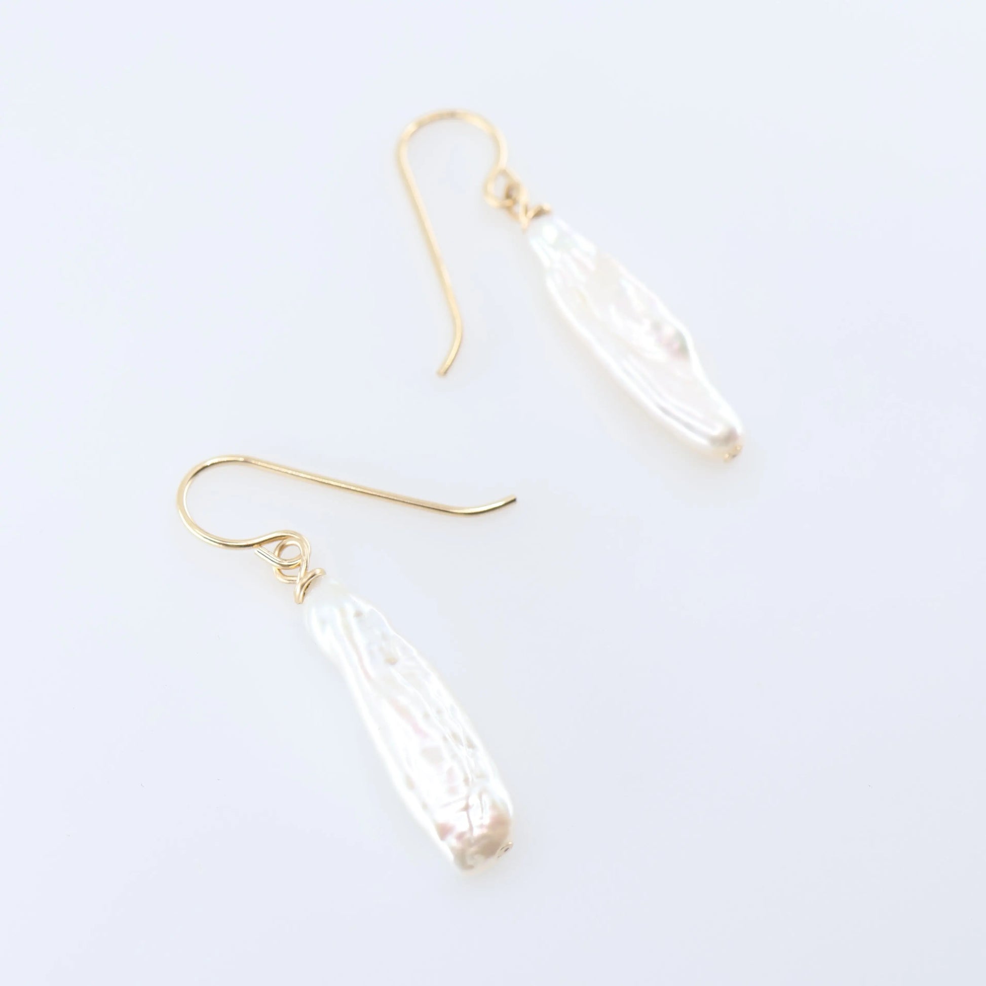 Freshwater Biwa Pearl Cascade Earrings J.Mills Studio