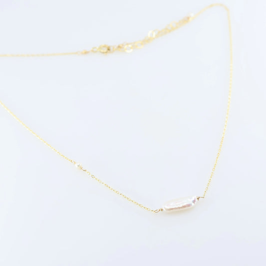 Solo Biwa Pearl Necklace J.Mills Studio