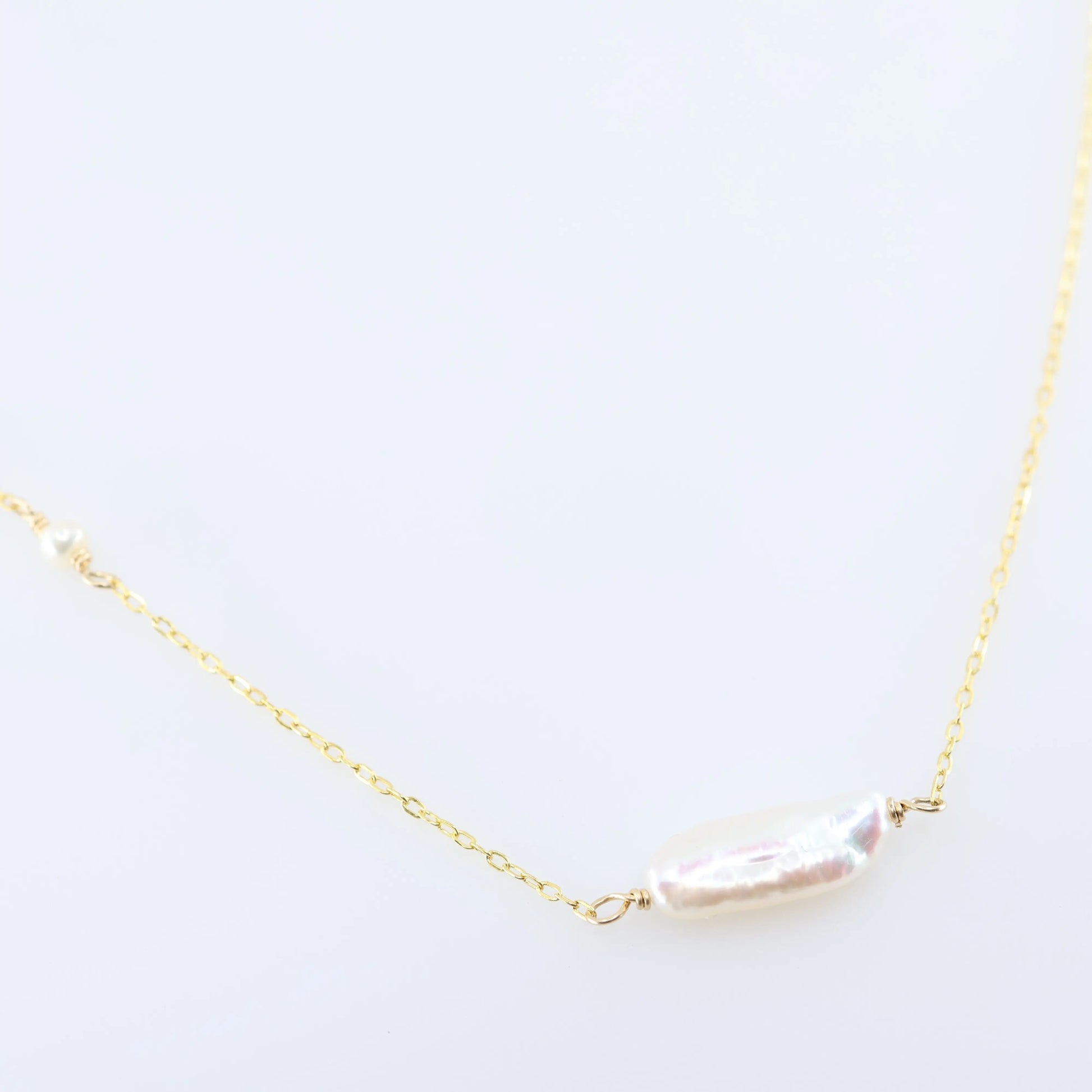 Solo Biwa Pearl Necklace J.Mills Studio