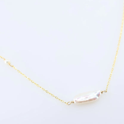 Solo Biwa Pearl Necklace J.Mills Studio