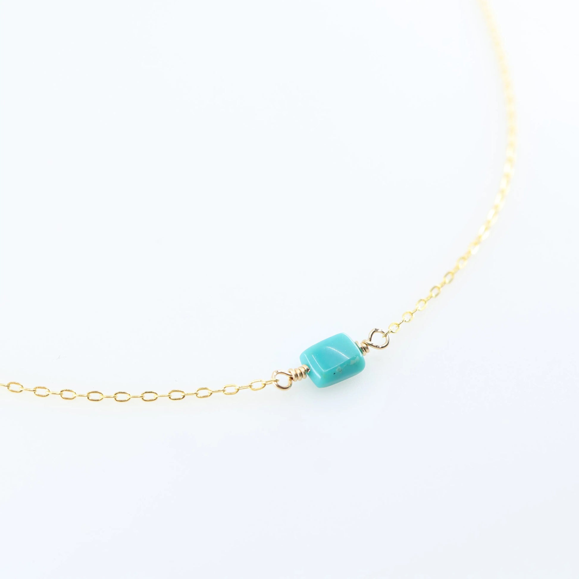 Single Rectangle Turquoise Necklace J.Mills Studio