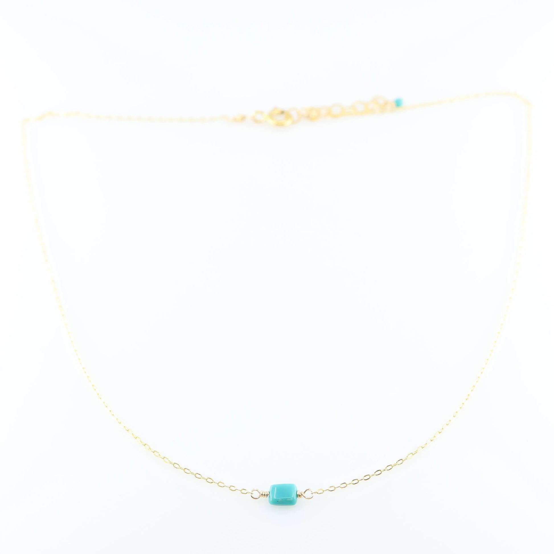 Single Rectangle Turquoise Necklace J.Mills Studio