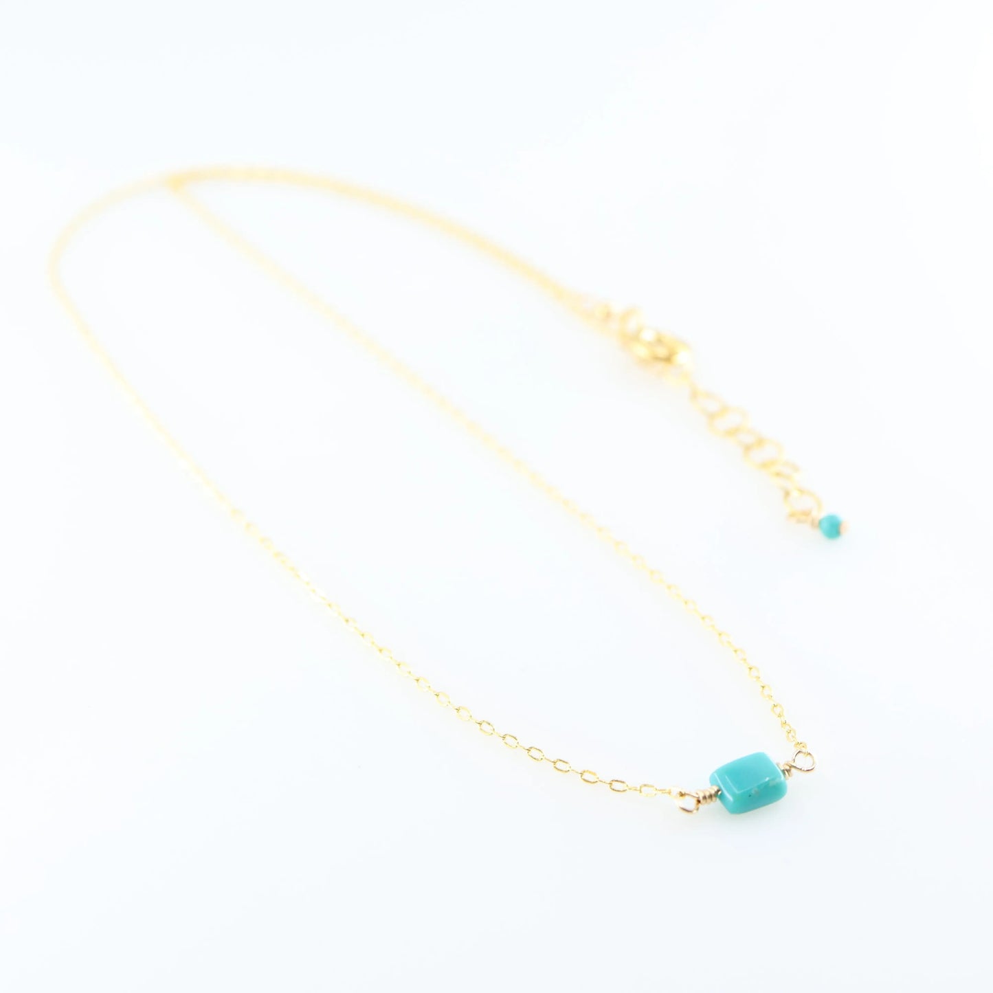 Single Rectangle Turquoise Necklace J.Mills Studio