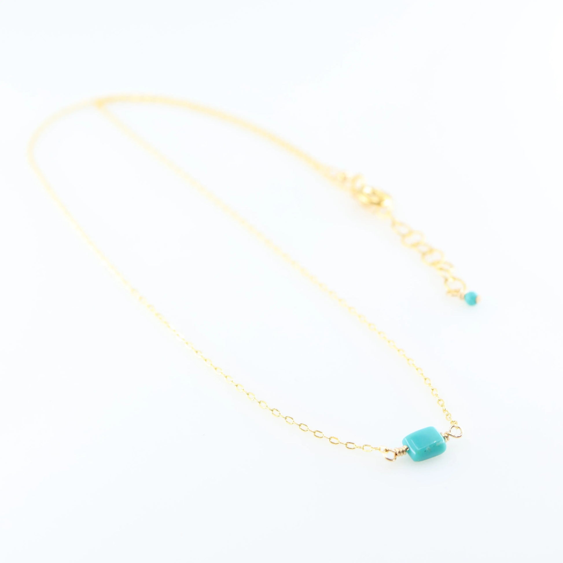 Single Rectangle Turquoise Necklace J.Mills Studio