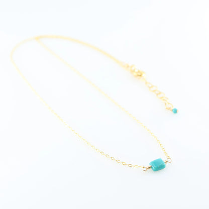 Single Rectangle Turquoise Necklace J.Mills Studio