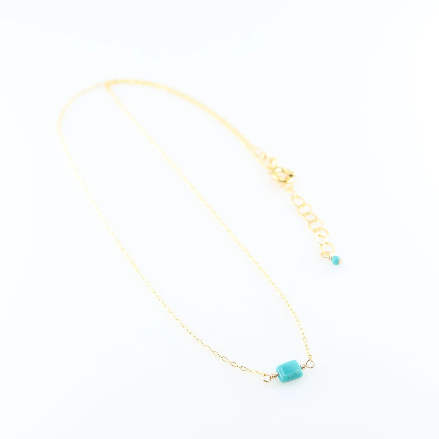 Single Rectangle Turquoise Necklace J.Mills Studio
