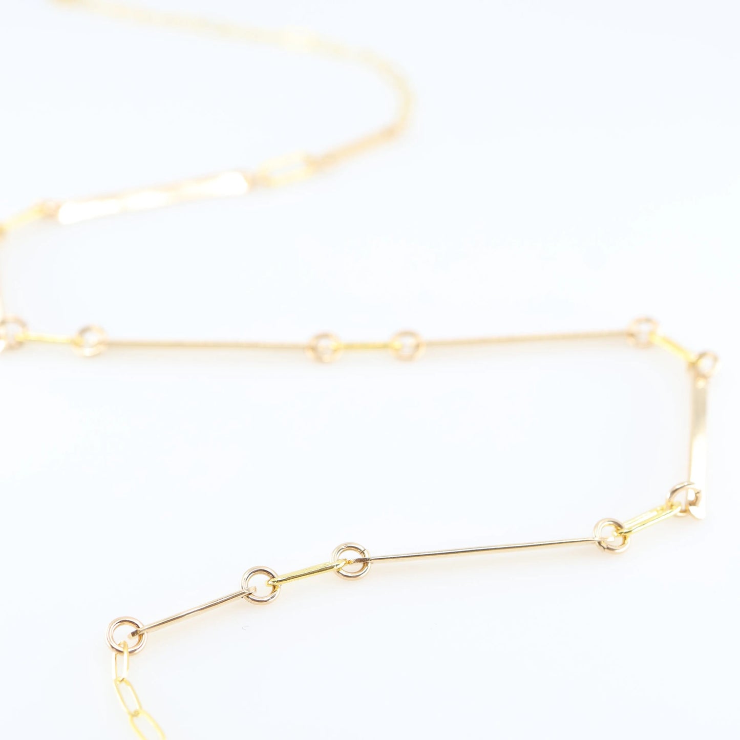 Hand Forged Bar Necklace with Rectangle Turquoise Accent J.Mills Studio