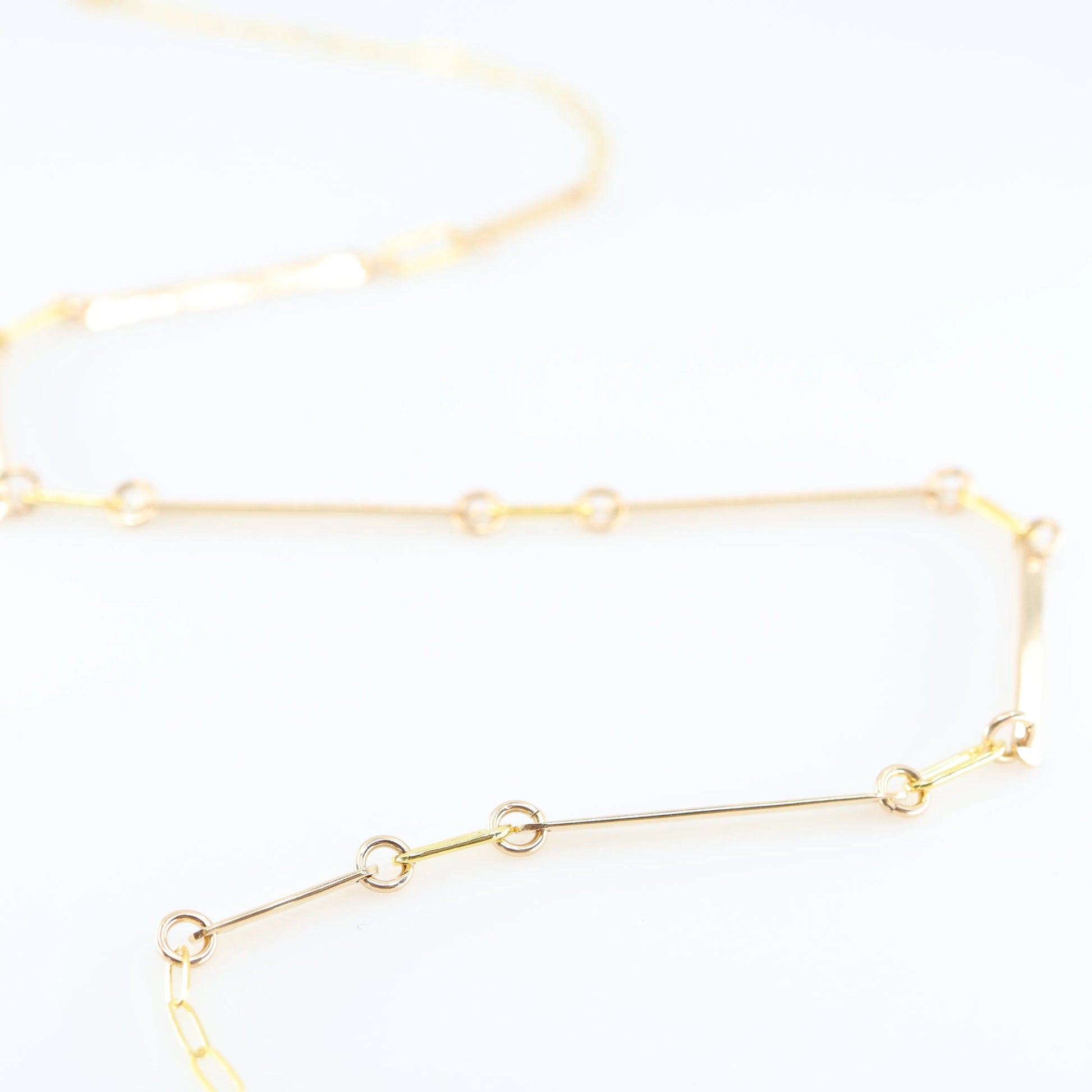 Hand Forged Bar Necklace with Rectangle Turquoise Accent J.Mills Studio