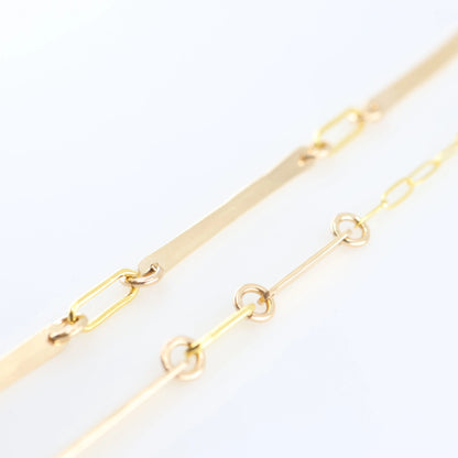 Hand Forged Bar Necklace with Rectangle Turquoise Accent J.Mills Studio