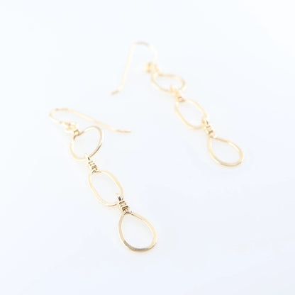 Cascading Mixed-Shape Earrings J.Mills Studio
