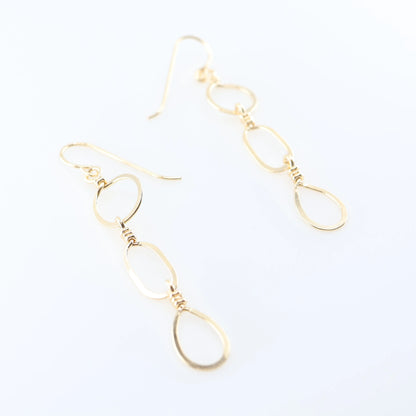 Cascading Mixed-Shape Earrings J.Mills Studio