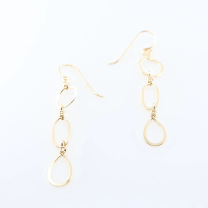 Cascading Mixed-Shape Earrings J.Mills Studio