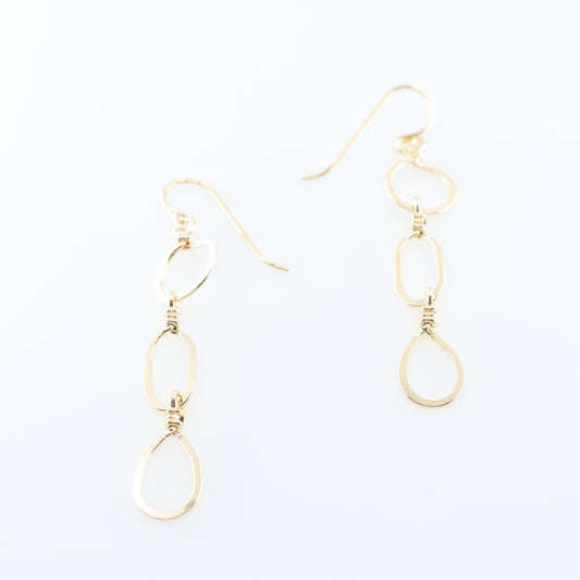 Cascading Mixed-Shape Earrings J.Mills Studio