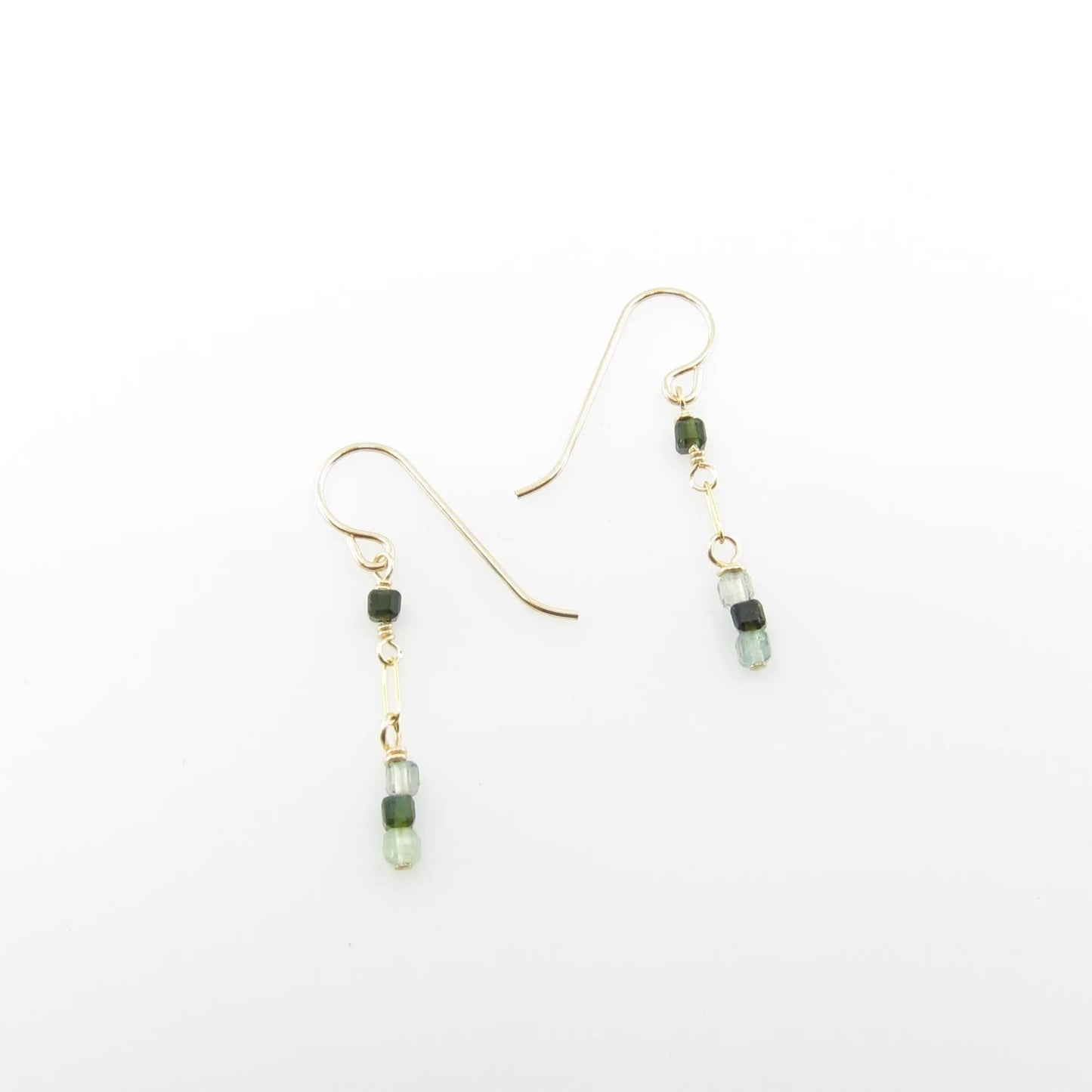 Green Tourmaline Stack Earrings J.Mills Studio