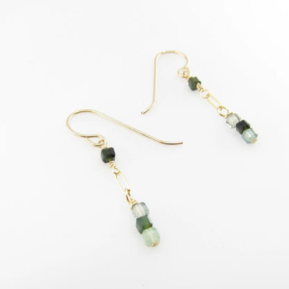 Green Tourmaline Stack Earrings J.Mills Studio