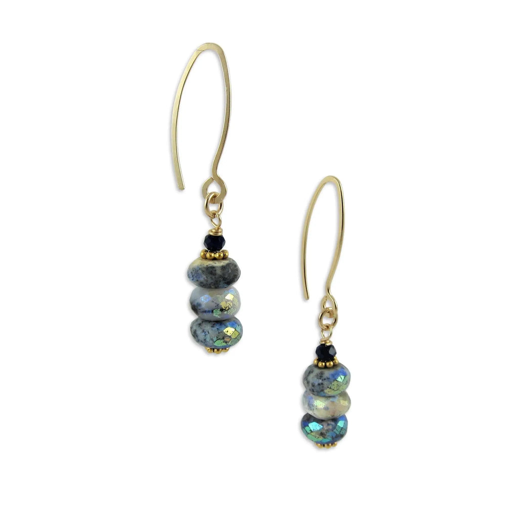 AB Dendrite Opal Stack Earrings