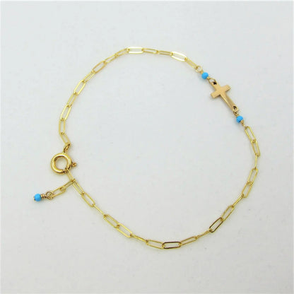 Tiny Cross Bracelet