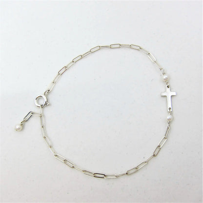 Tiny Cross Bracelet