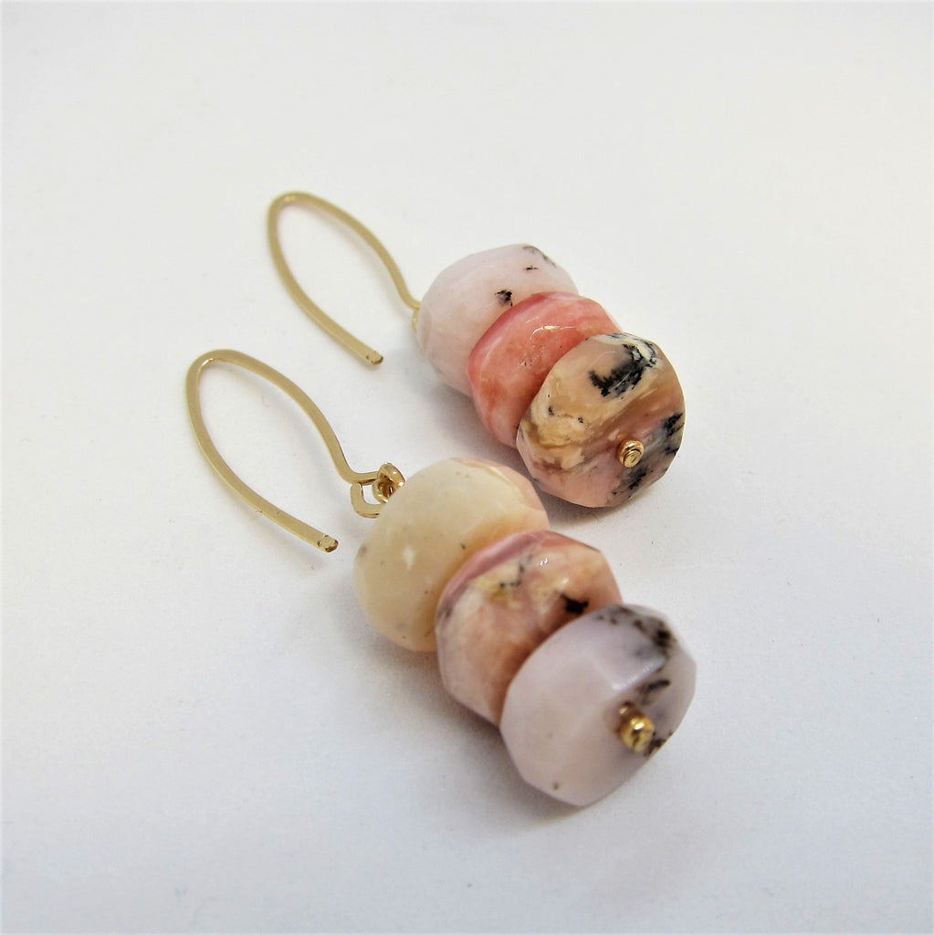 Peruvian Pink Opal Stack Earrings