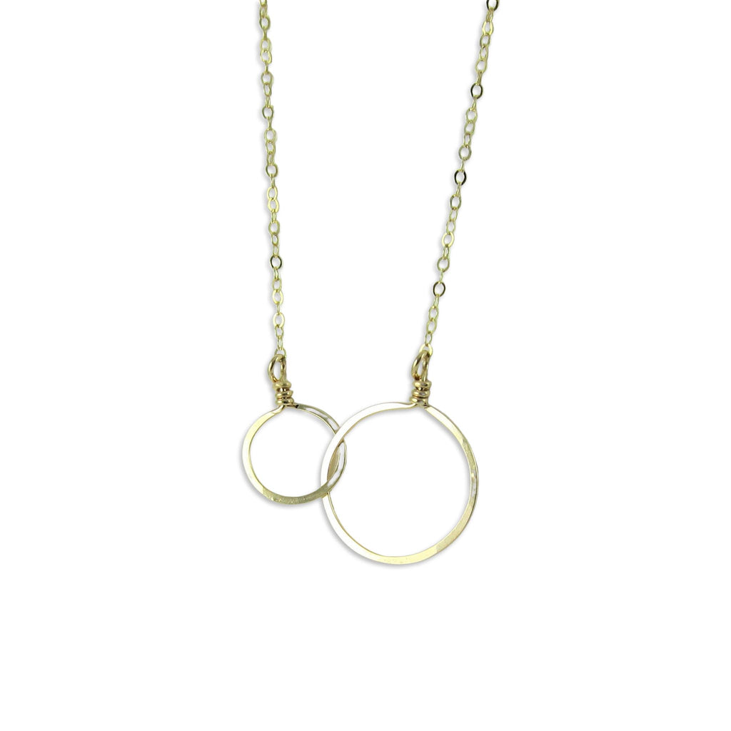 Forged Double Circle Necklace