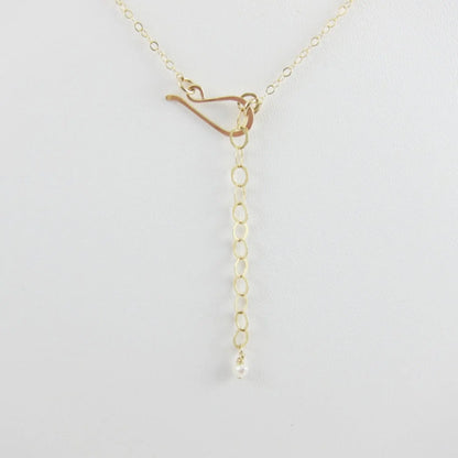 14k gold oval necklace