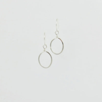 sterling silvers oval earrings 