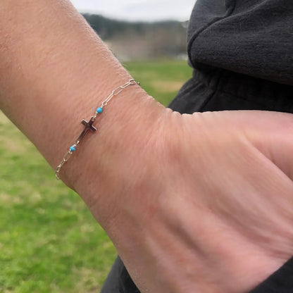 Tiny Cross Bracelet