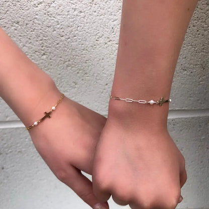 Tiny Cross Bracelet