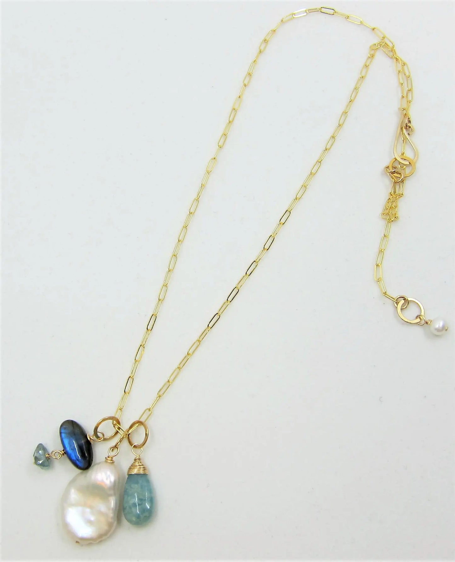 New Gemstone Charm Necklace