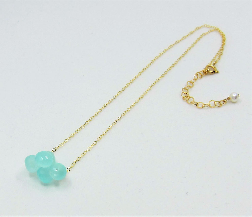 Mini Gemstone Cluster Necklace