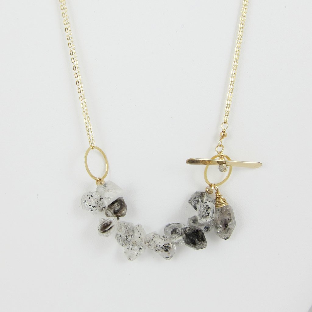 3 Way Herkimer Diamond Necklace